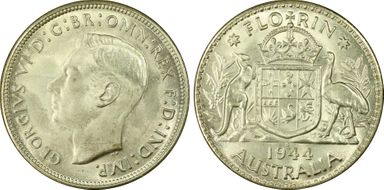 1944-S Florin KM-40  Ag MS65