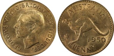 1950 (m) 1D KM-43 MS64+ RB