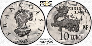 2013 € 10 Francis I PR68