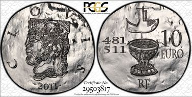 2011 € 10 Clovis, 466-511 PR69