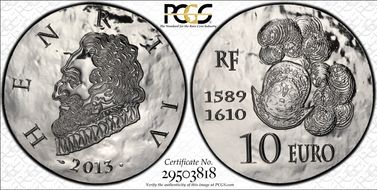 2013 € 10 Henri IV PR69