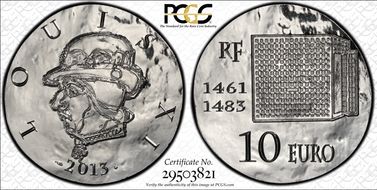 2013 € 10 Louis XI PR68