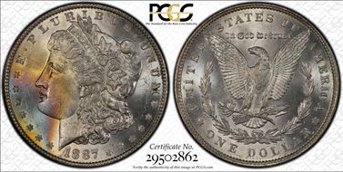 1887 $1 MS65