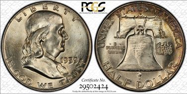 1959-D 50C MS64FBL