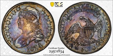 1824/4 50C O-110 AU53