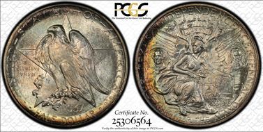 1937 50C Texas MS67+