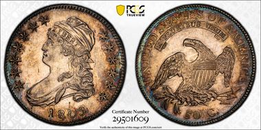 1809 50C O-112 AU58