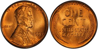 1957 1C MS66+ RD