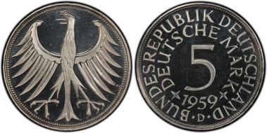 1959-D 5 Mk PR65DCAM