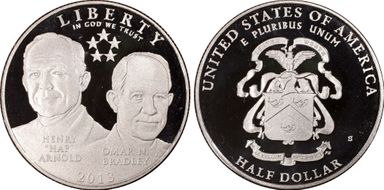 2013-S 50C 5 Star Generals Arnold, Bradley PR69DCAM