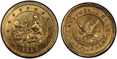 1853 G50C BG-435, Arms of California MS60