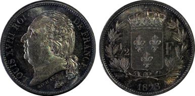 1823-A 1/2 Fr Gad-401 F-179 MS65+