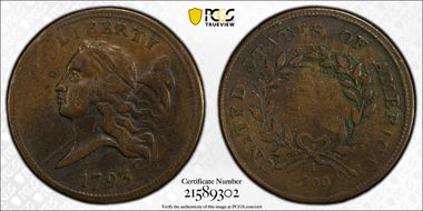1793 1/2C VF25BN