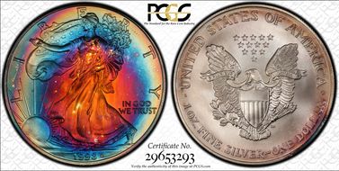 1998 $1 Silver Eagle MS66