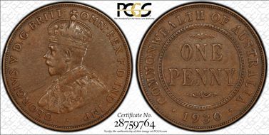 1930 (m) 1D Indian obverse VF30BN