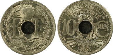 1931 10C Gad-286 F-138 MS68