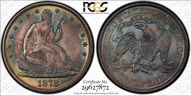 1878 50C MS66+