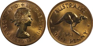 1961 Y. (p) 1/2D PR66RD