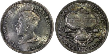 1927(m) Florin Canberra  KM-31 MS64