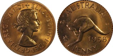 1958 Y. (p) 1D PR66RD