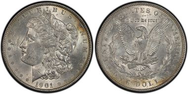 1901 $1 MS62