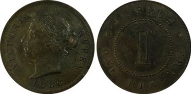 1886 Piastre AU55BN