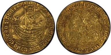 (1419-67) Noble Flanders Fr-179 Rose XF45