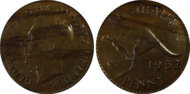 1952 A. (p) 1D London Reverse MS63BN