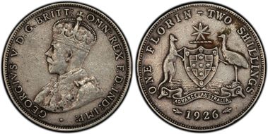 1926(m & sy) Florin XF40