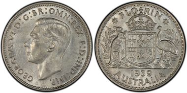 1939(m) Florin KM-40  Ag AU58