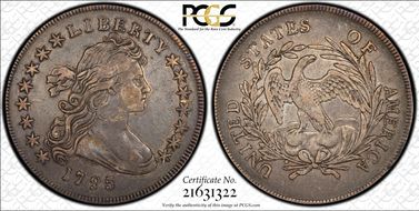1795 $1 BB-52, Centered Bust XF40