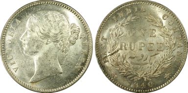 1840(C or B) Rupee SW-3.33 MS62+