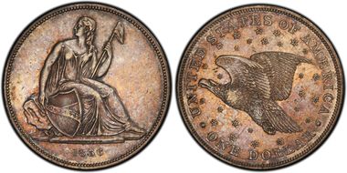 1836 $1 J-60 Original, Alignment I PR55