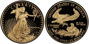 1988-P $25 Gold Eagle Augustus Saint Gaudens PR70DCAM