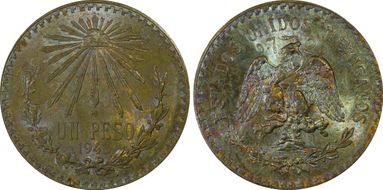 1943-M Peso KM-455  Ag MS66+