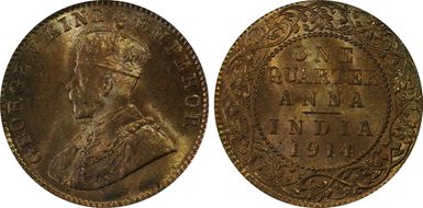 1914(C) 1/4 An SW-8.341 MS64RB