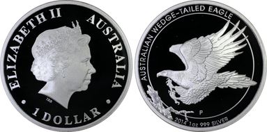 2014-P $1 Wedge-Tailed Eagle PR70DCAM
