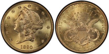 1890-S $20 Saddle Ridge Hoard MS63+