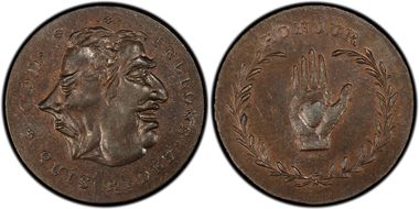 (c.1790) Tk 1/2D DH-804c Middlesex, Spence's MS63BN