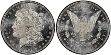1881-O $1 MS63+ DMPL