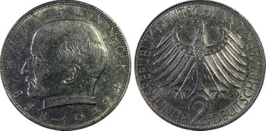 1959-D 2 Mk Planck AU55