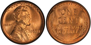 1955 1C MS66+ RD
