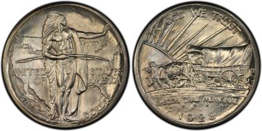 1928 50C Oregon MS67+