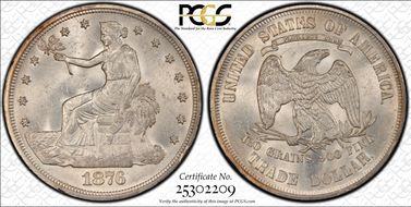 1876 T$1 Type I/I MS63