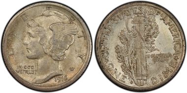 1916-D 10C MS62
