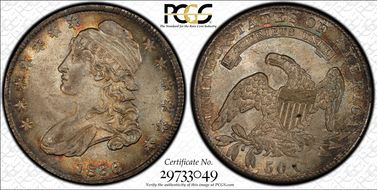 1836 50C O-123 MS64