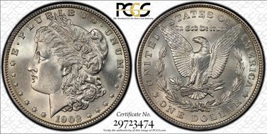 1902 $1 MS66