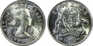 1962(m) 6D KM-58  Ag MS66