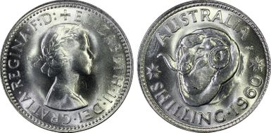 1960(m) Shil KM-59 Ag MS66