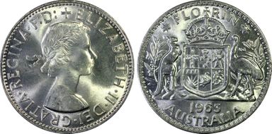 1963(m) Florin MS64